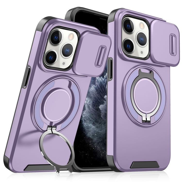 For iPhone 11 Pro Max Sliding Camshield Ring Holder Phone Case