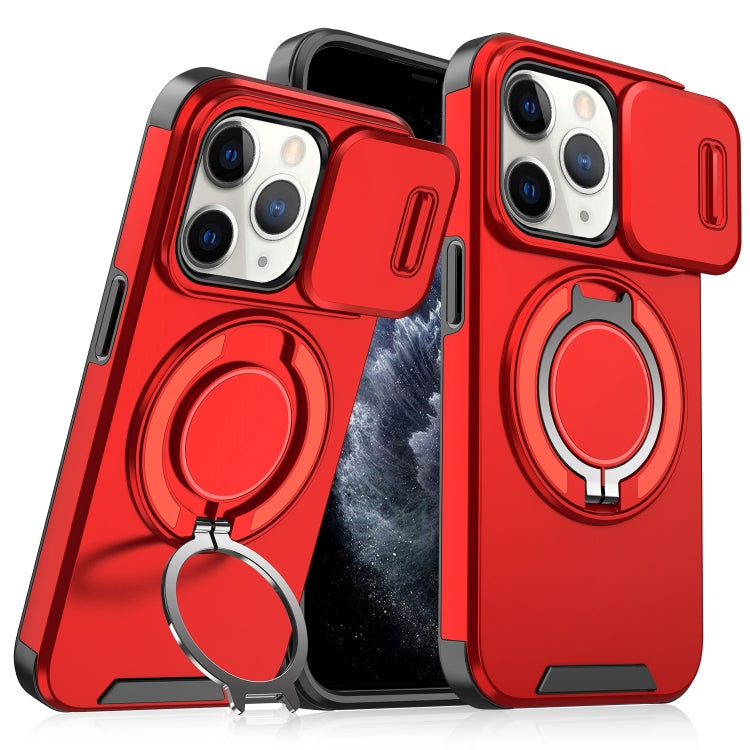 For iPhone 11 Pro Max Sliding Camshield Ring Holder Phone Case