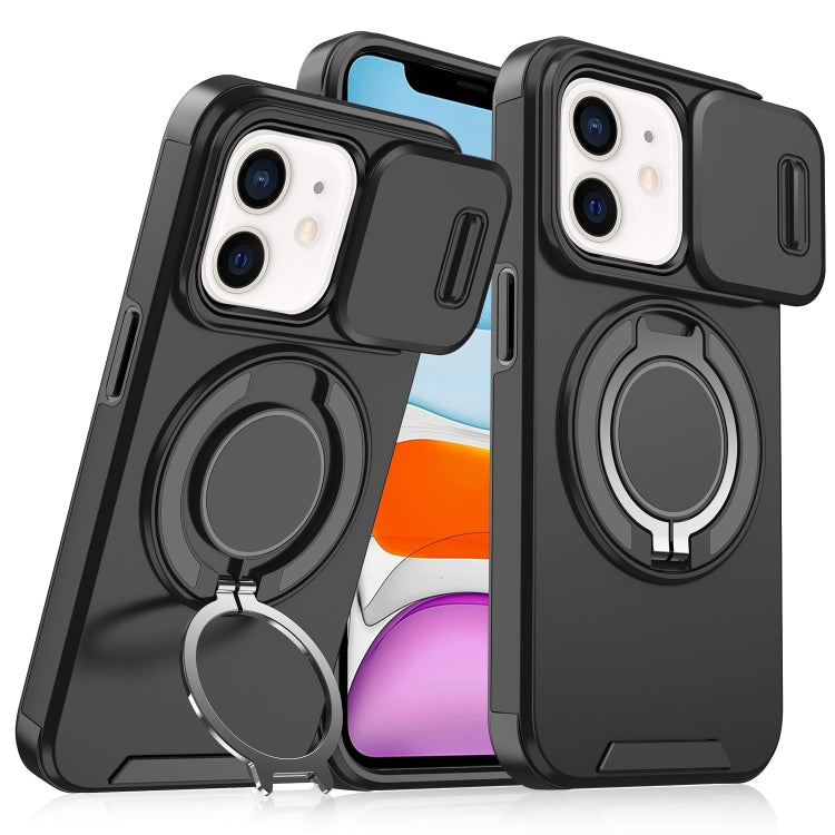 For iPhone 11 Sliding Camshield Ring Holder Phone Case