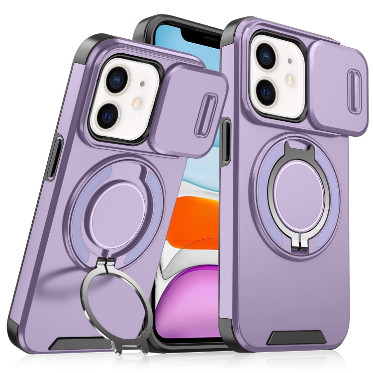 For iPhone 11 Sliding Camshield Ring Holder Phone Case