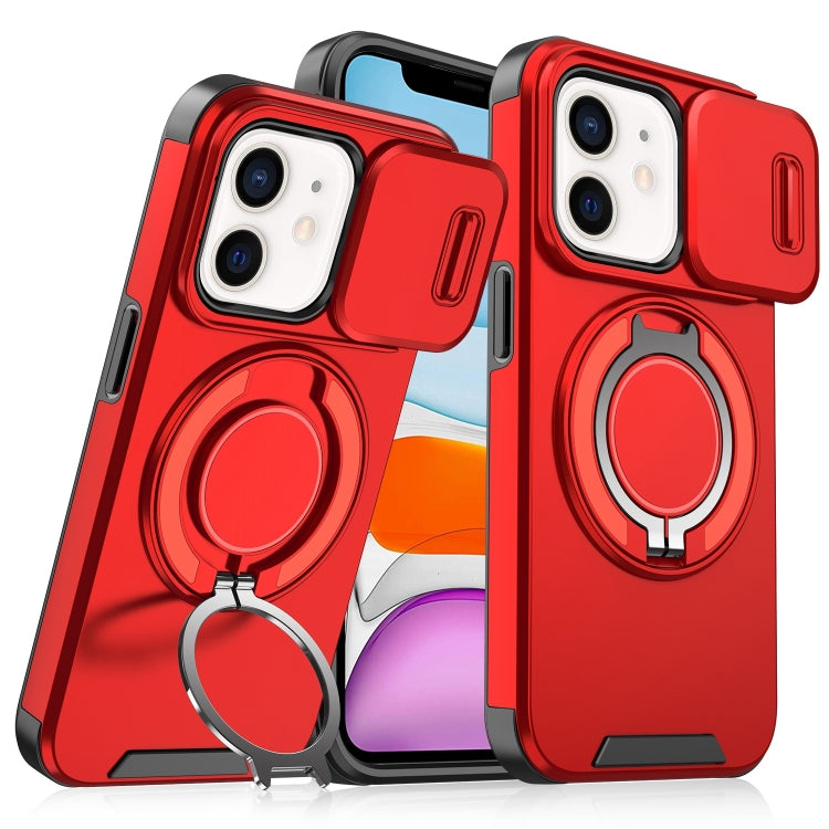 For iPhone 11 Sliding Camshield Ring Holder Phone Case