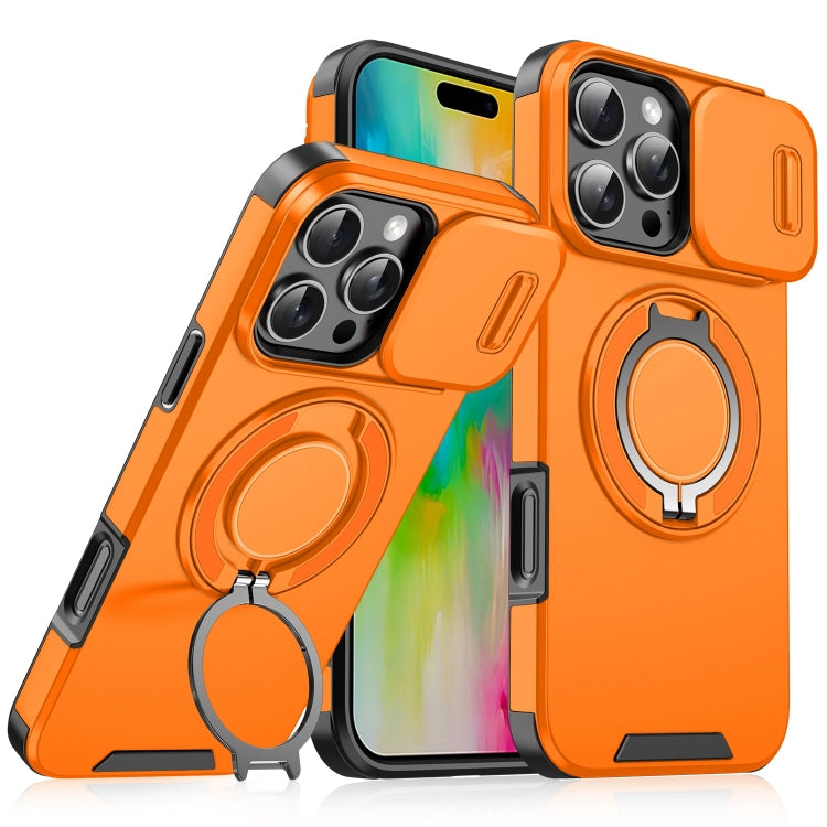 For iPhone 16 Pro Sliding Camshield Ring Holder Phone Case