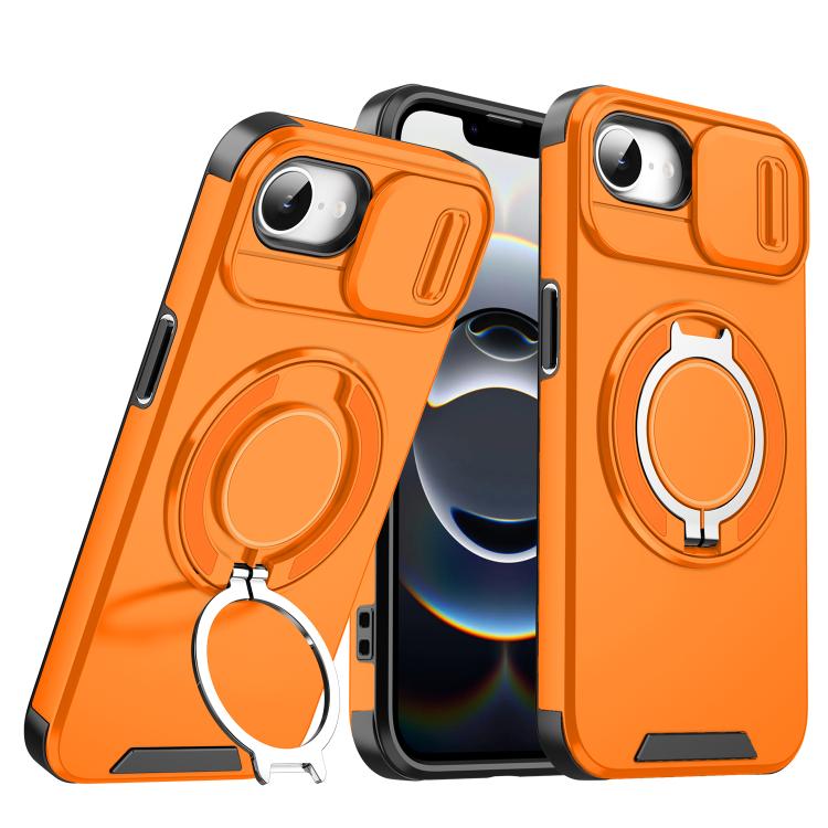 For iPhone 17e / 16e Sliding Camshield Ring Holder Phone Case