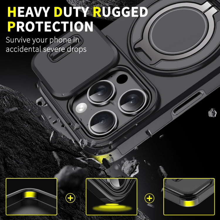 For iPhone 17e / 16e Sliding Camshield Ring Holder Phone Case