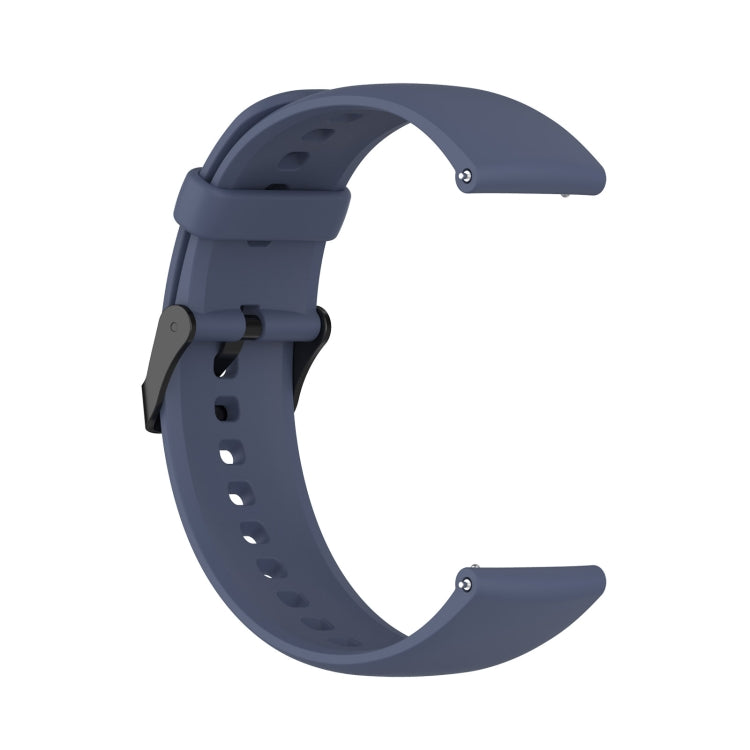 For SKG V9 Pro Solid Color Black Buckle Liquid Silicone Watch Band