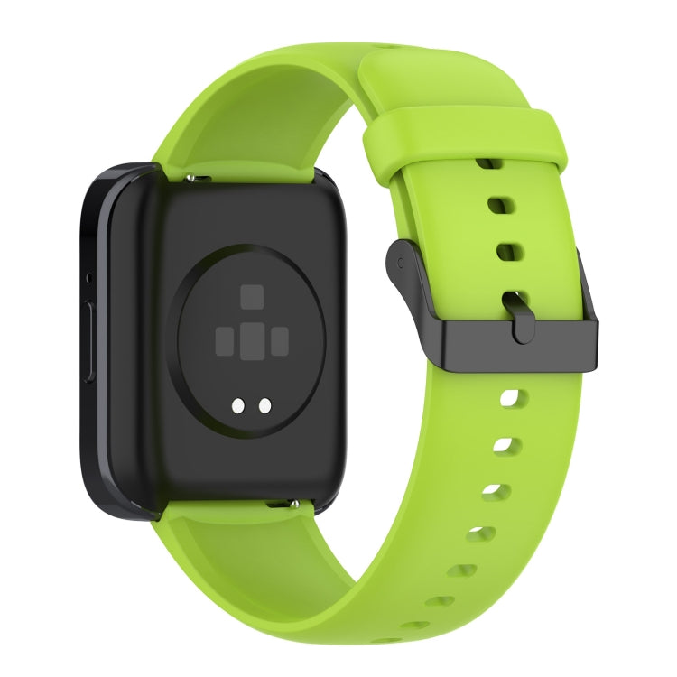 For SKG V9 Pro Solid Color Black Buckle Liquid Silicone Watch Band