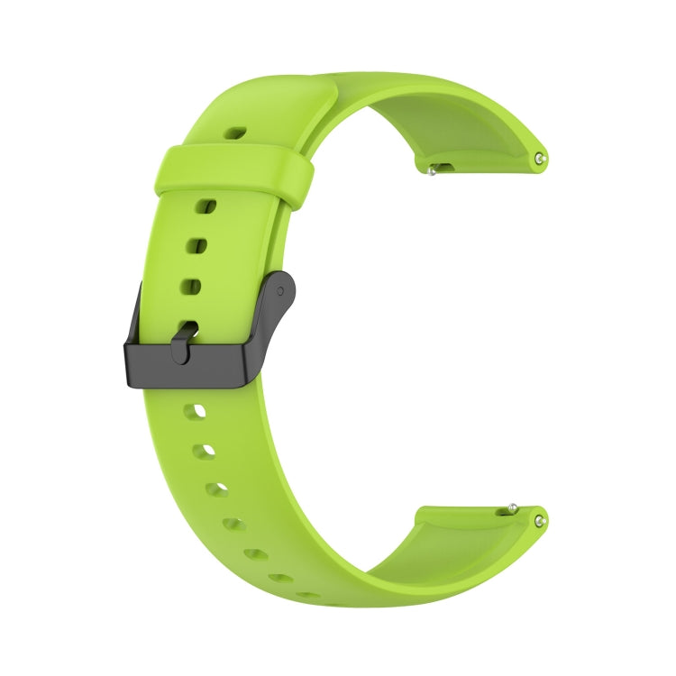 For SKG V9 Pro Solid Color Black Buckle Liquid Silicone Watch Band
