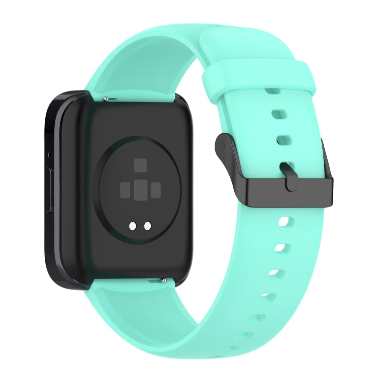 For SKG V9 Pro Solid Color Black Buckle Liquid Silicone Watch Band
