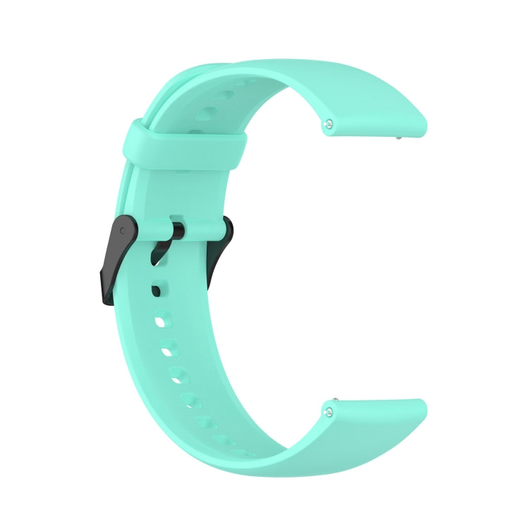 For SKG V9 Pro Solid Color Black Buckle Liquid Silicone Watch Band