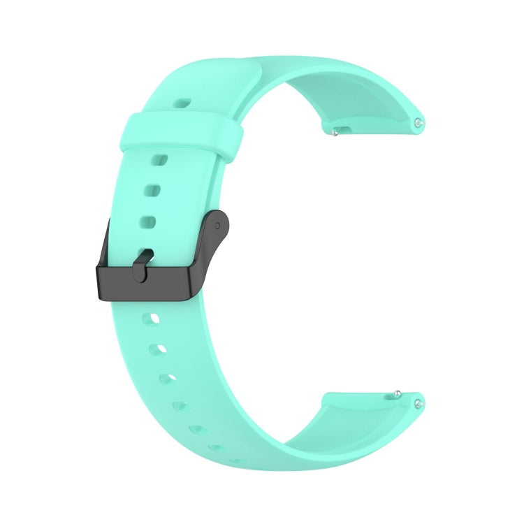 For SKG V9 Pro Solid Color Black Buckle Liquid Silicone Watch Band