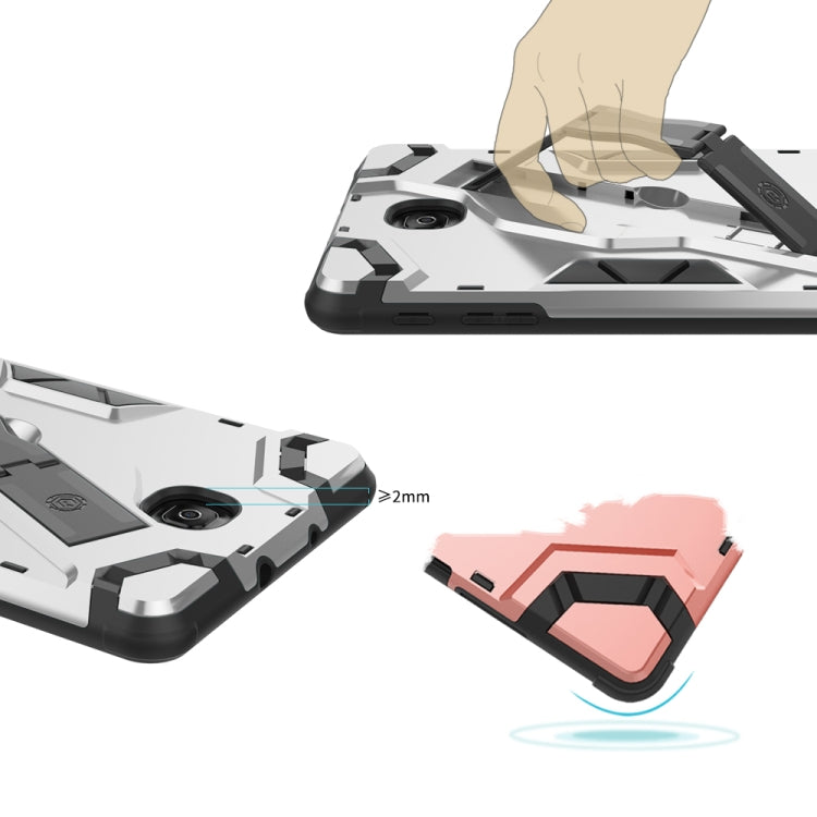 For Samsung Galaxy Tab A 8.0 (2018) T387 Escort Series TPU + PC Shockproof Protective Case with Holder