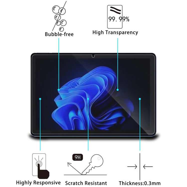 For itel Pad 2 10.1 9H 0.3mm Explosion-proof Tempered Glass Film