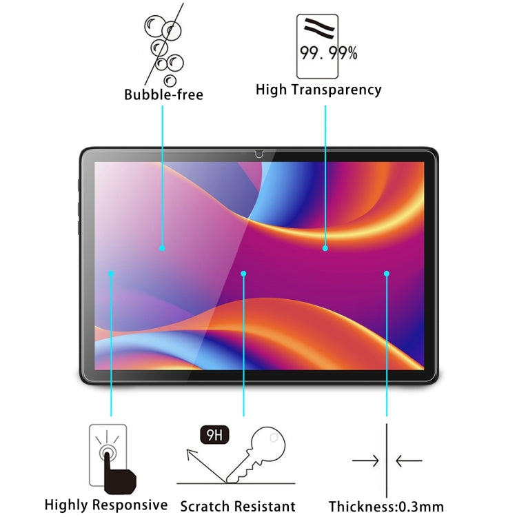 For Pixus Line / ZZB ZB10 10.1 9H 0.3mm Explosion-proof Tempered Glass Film
