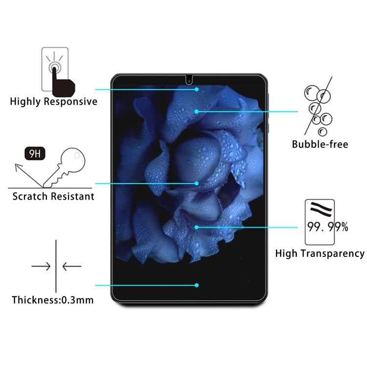 For UAUU M10 7.9 25pcs 9H 0.3mm Explosion-proof Tempered Glass Film