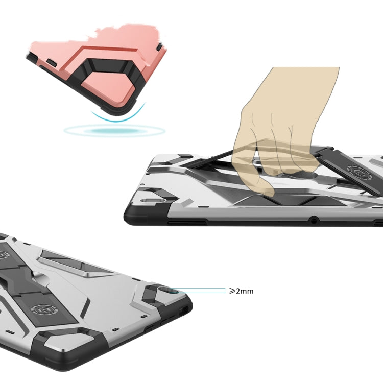 For Lenovo Tab E10 TB-X104F Escort Series TPU + PC Shockproof Protective Case with Holder