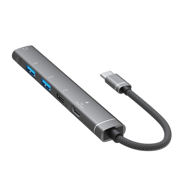 5 in 1 USB-C / Type-C Interface Multi-function HUB Adapter