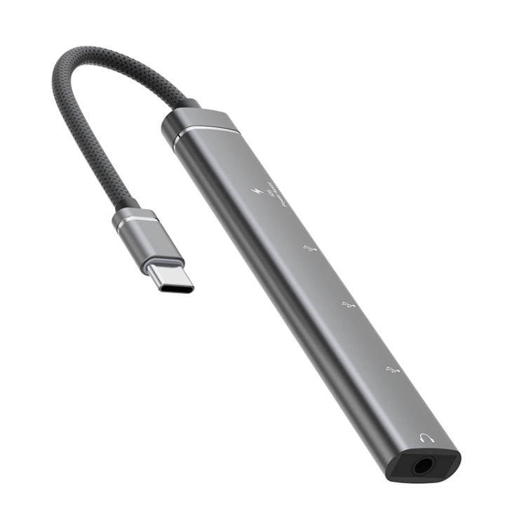 5 in 1 USB-C / Type-C Interface Multi-function HUB Adapter