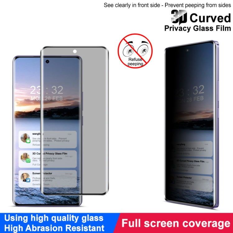 For Realme GT Neo6 5G imak 3D Curved HD Full Screen Anti-spy Tempered Glass Protective Film