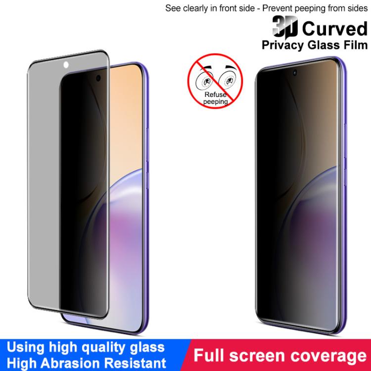 For Realme 14 Pro+ imak 3D Curved HD Full Screen Anti-spy Tempered Glass Protective Film