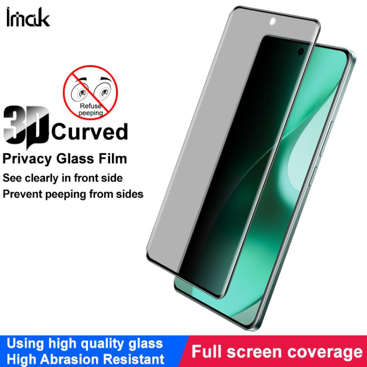 For Realme 15 5G / 15 Pro 5G Global imak 3D Curved HD Full Screen Anti-spy Tempered Glass Protective Film