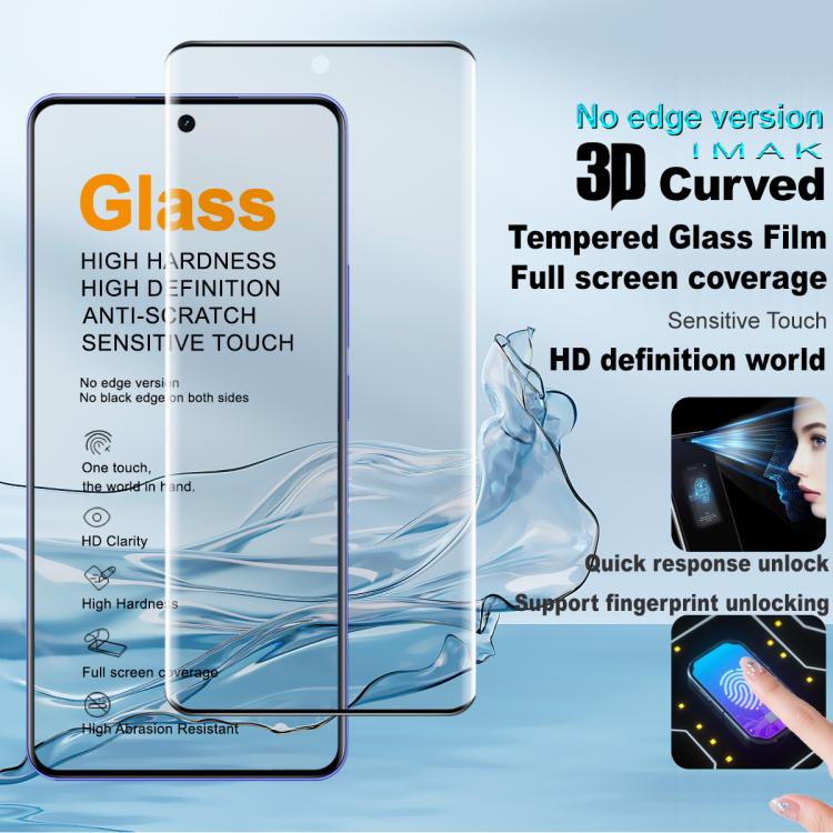 For Realme P4 Power 5G / Narzo Power 5G imak No Edge Version 3D Curved Full Screen Tempered Glass Film