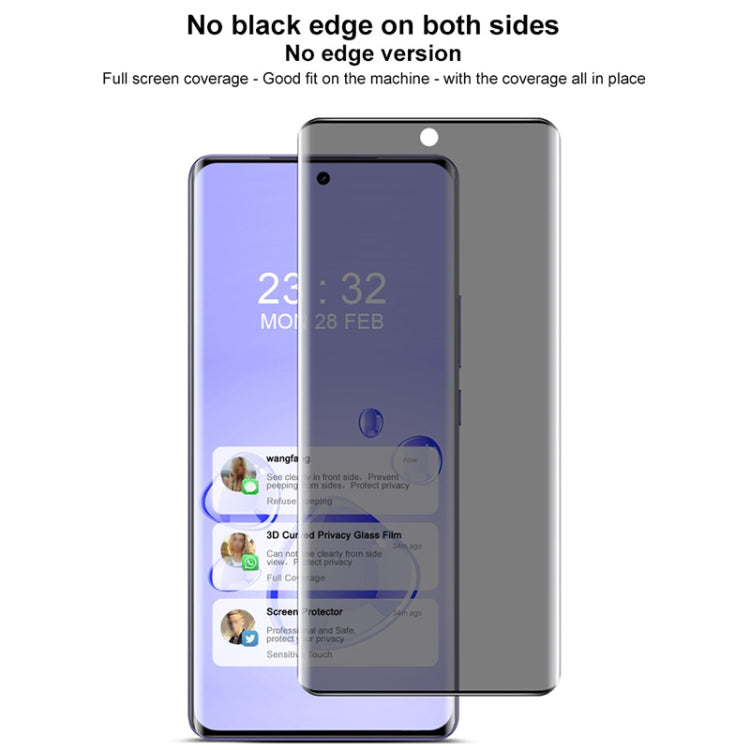 For Realme GT Neo6 5G imak No Edge Version 3D Curved Privacy Full Screen Tempered Glass Film