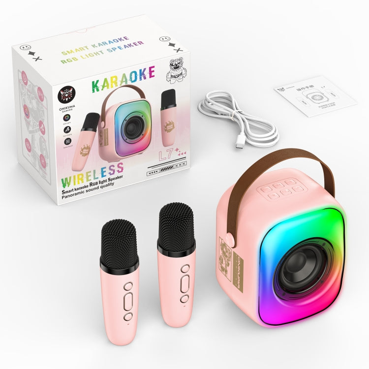 ONIKUMA L7 5W Karaoke Bluetooth Speaker with 2 Microphones