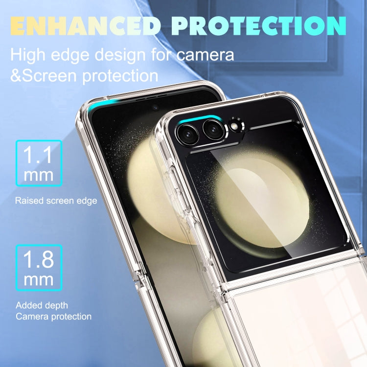 For Samsung Galaxy Z Flip5 5G Transparent Shockproof PC Folding Phone Case