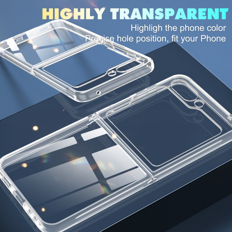 For Samsung Galaxy Z Flip5 5G Transparent Shockproof PC Folding Phone Case