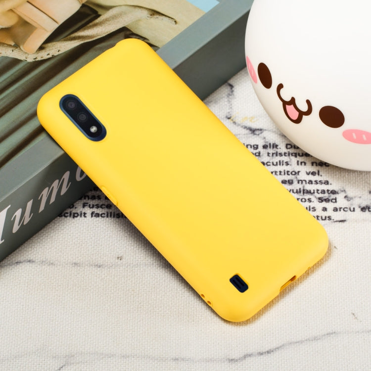 For Samsung Galaxy M01 Solid Color Liquid Silicone Shockproof Full Coverage Mobile Phone Protective Case