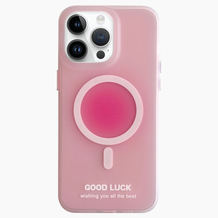 For iPhone 12 Pro Double-Layer Frosted IMD Macaron Color MagSafe Phone Case