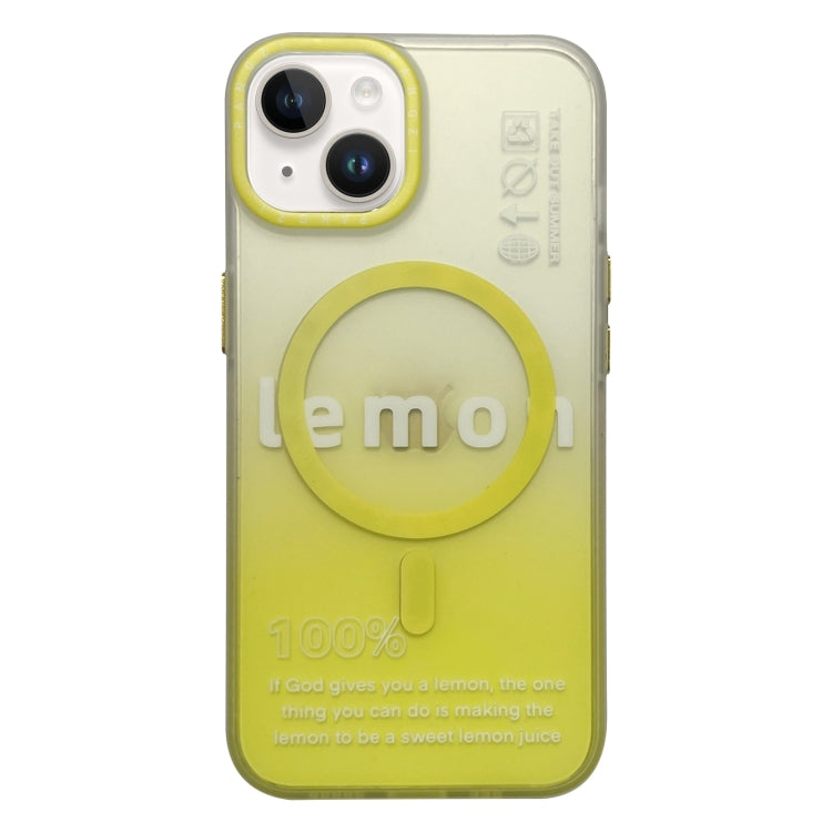 For iPhone 14 Double-Layer Frosted Gradient MagSafe Phone Case