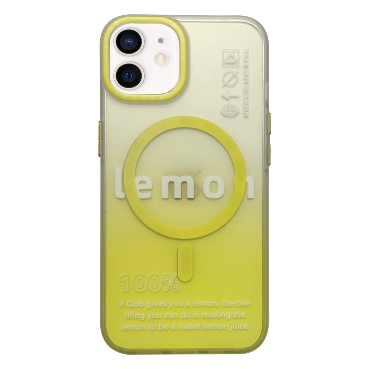 For iPhone 11 Double-Layer Frosted Gradient MagSafe Phone Case