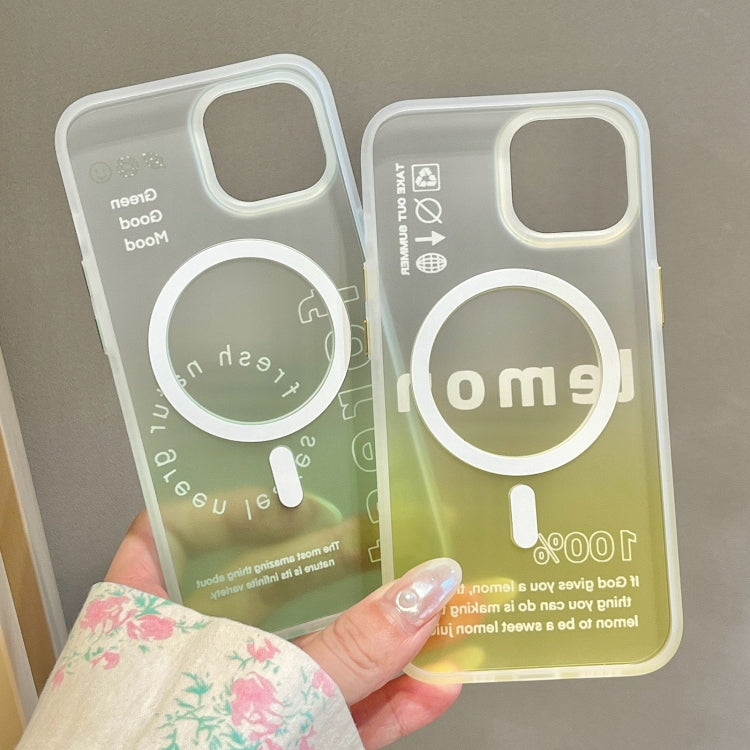 For iPhone 12 Double-Layer Frosted Gradient MagSafe Phone Case