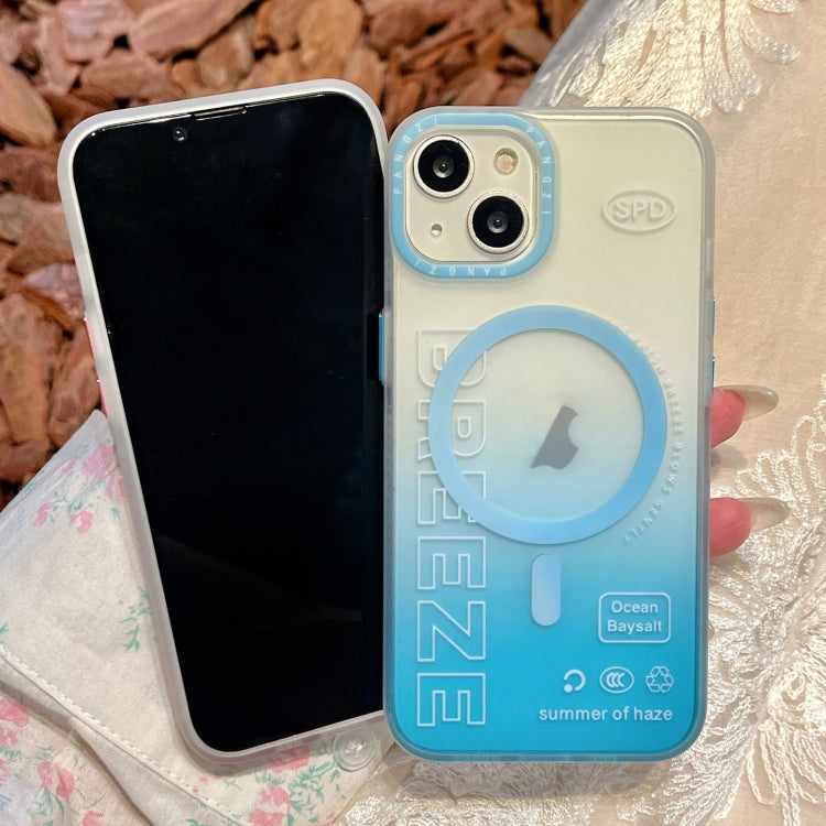 For iPhone 13 Pro Double-Layer Frosted Gradient MagSafe Phone Case