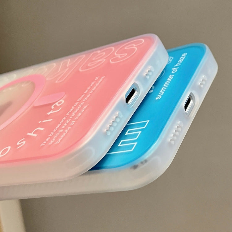 For iPhone 13 Pro Double-Layer Frosted Gradient MagSafe Phone Case