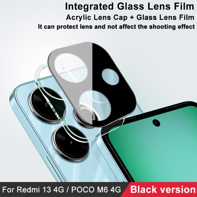 For Xiaomi POCO M6 4G imak High Definition Integrated Glass Lens Film Black Version