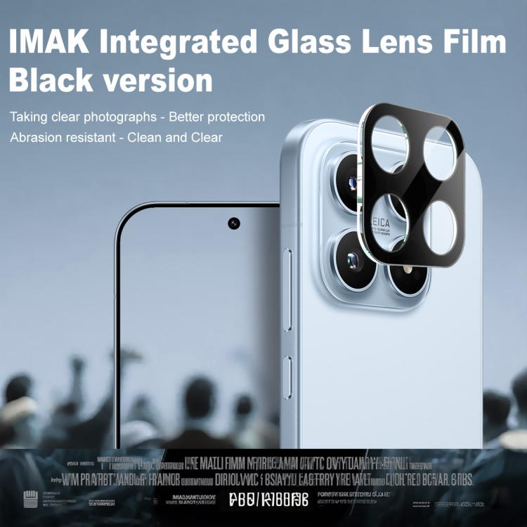 For Xiaomi 17 5G imak High Definition Integrated Glass Lens Film Black Version