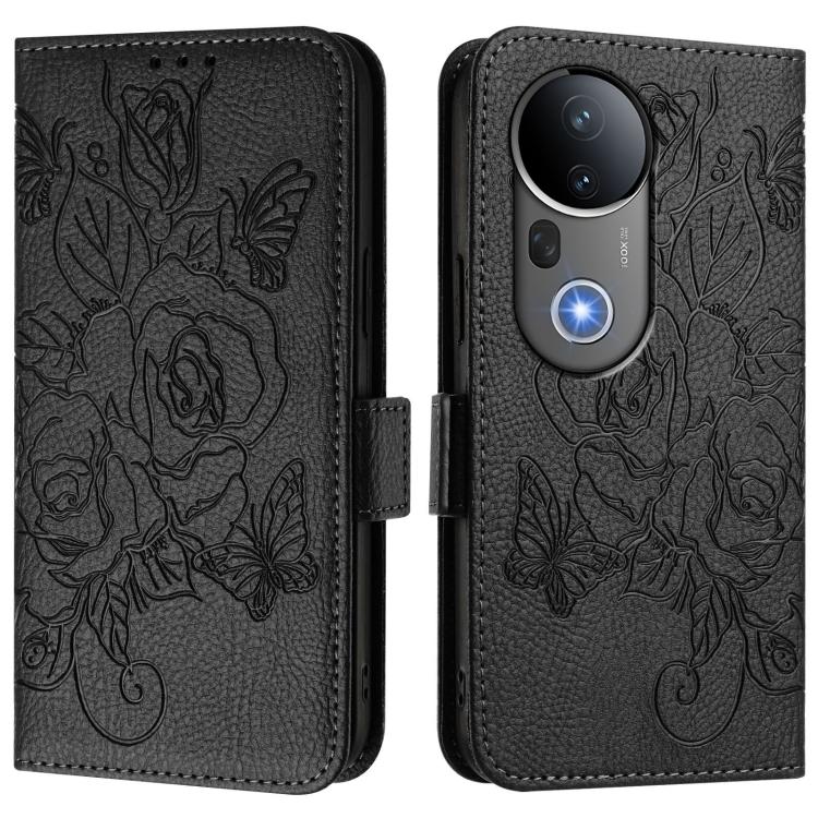For vivo S20 Pro 5G Embossed Rose RFID Anti-theft Leather Phone Case