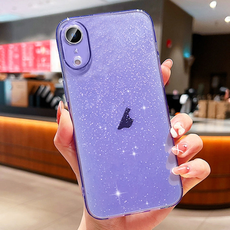 For iPhone XR Glitter Powder TPU Phone Case