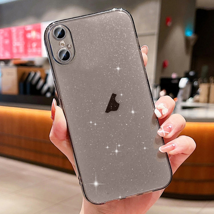 For iPhone XS Max Glitter Powder TPU Phone Case