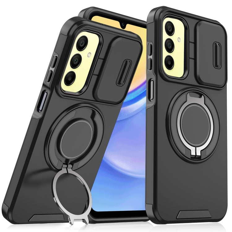For Samsung Galaxy A15 Sliding Camshield Ring Holder Phone Case