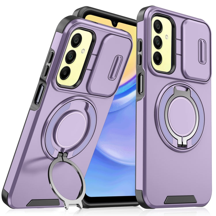 For Samsung Galaxy A15 Sliding Camshield Ring Holder Phone Case