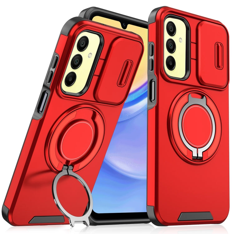 For Samsung Galaxy A15 Sliding Camshield Ring Holder Phone Case
