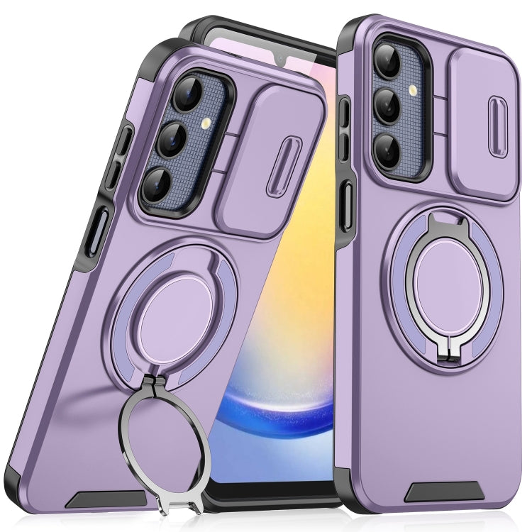 For Samsung Galaxy A25 5G Global Sliding Camshield Ring Holder Phone Case