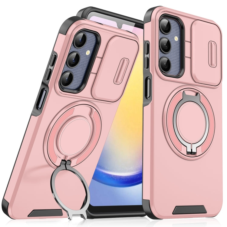 For Samsung Galaxy A25 5G Global Sliding Camshield Ring Holder Phone Case
