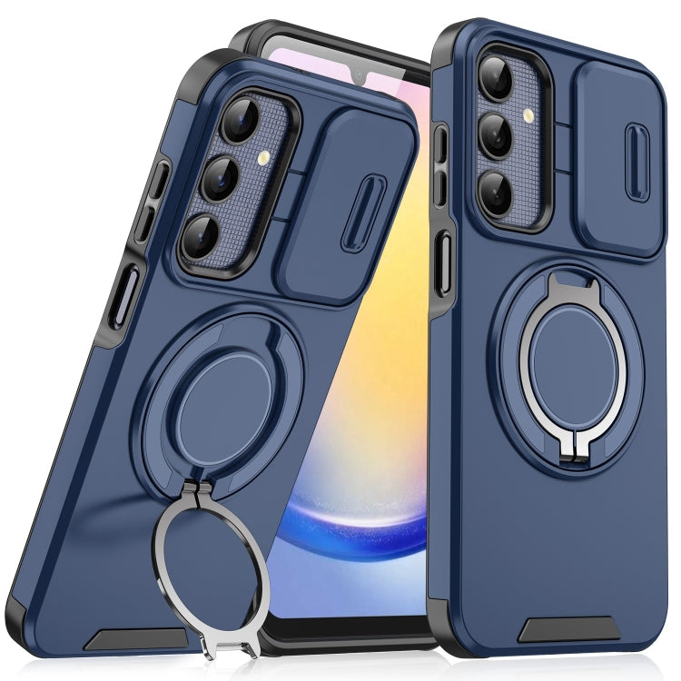 For Samsung Galaxy A25 5G Global Sliding Camshield Ring Holder Phone Case