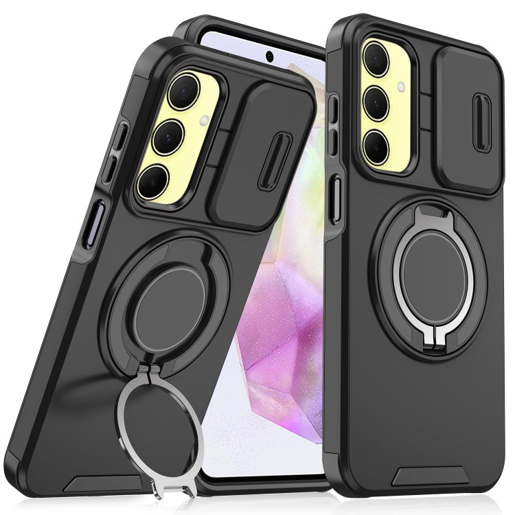 For Samsung Galaxy A35 5G Sliding Camshield Ring Holder Phone Case