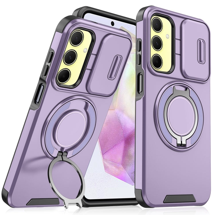 For Samsung Galaxy A35 5G Sliding Camshield Ring Holder Phone Case