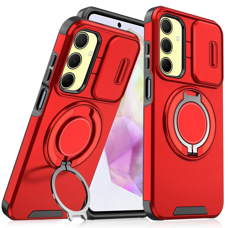 For Samsung Galaxy A35 5G Sliding Camshield Ring Holder Phone Case